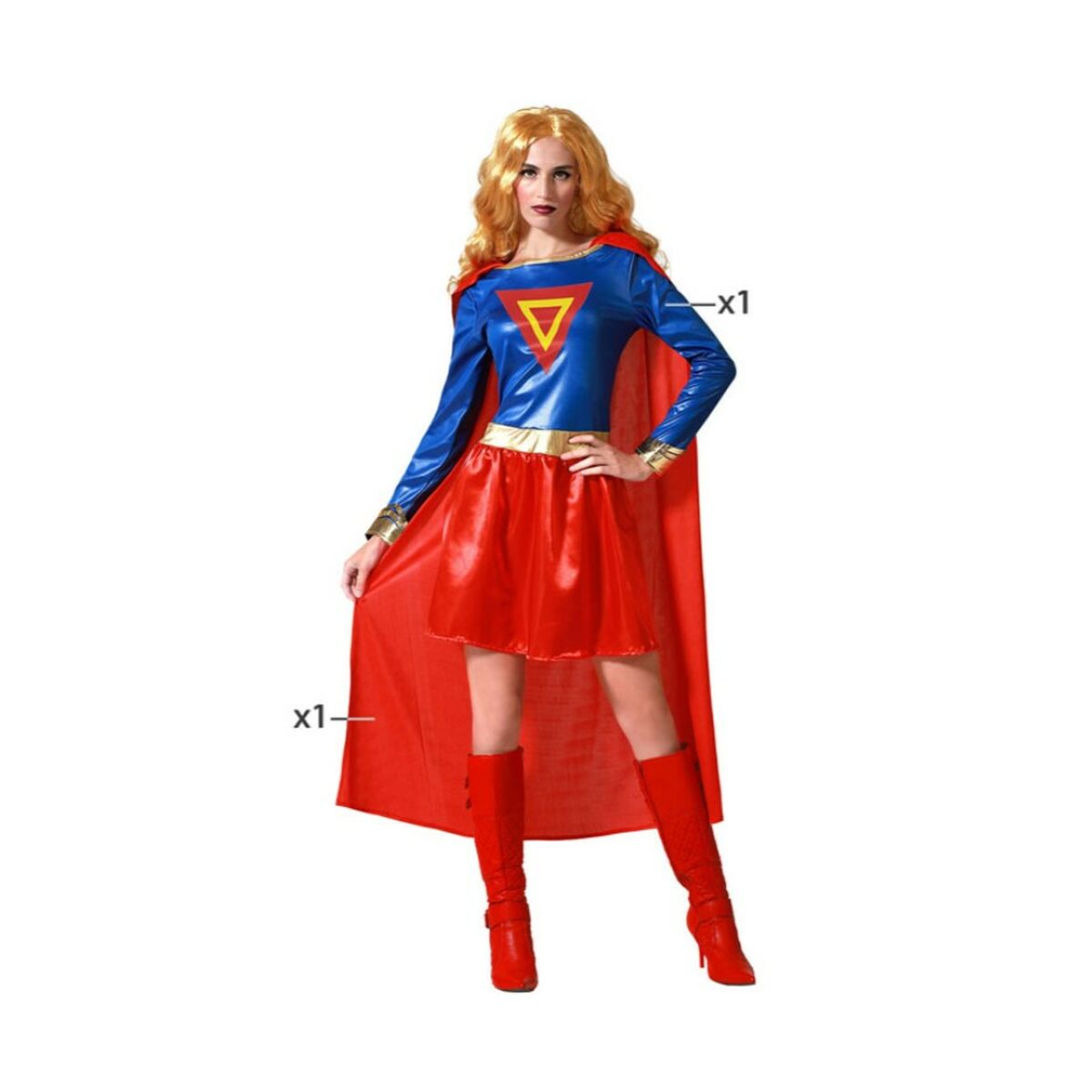 Costume Supereroe Donna Azzurro ‣ Italfrom Place