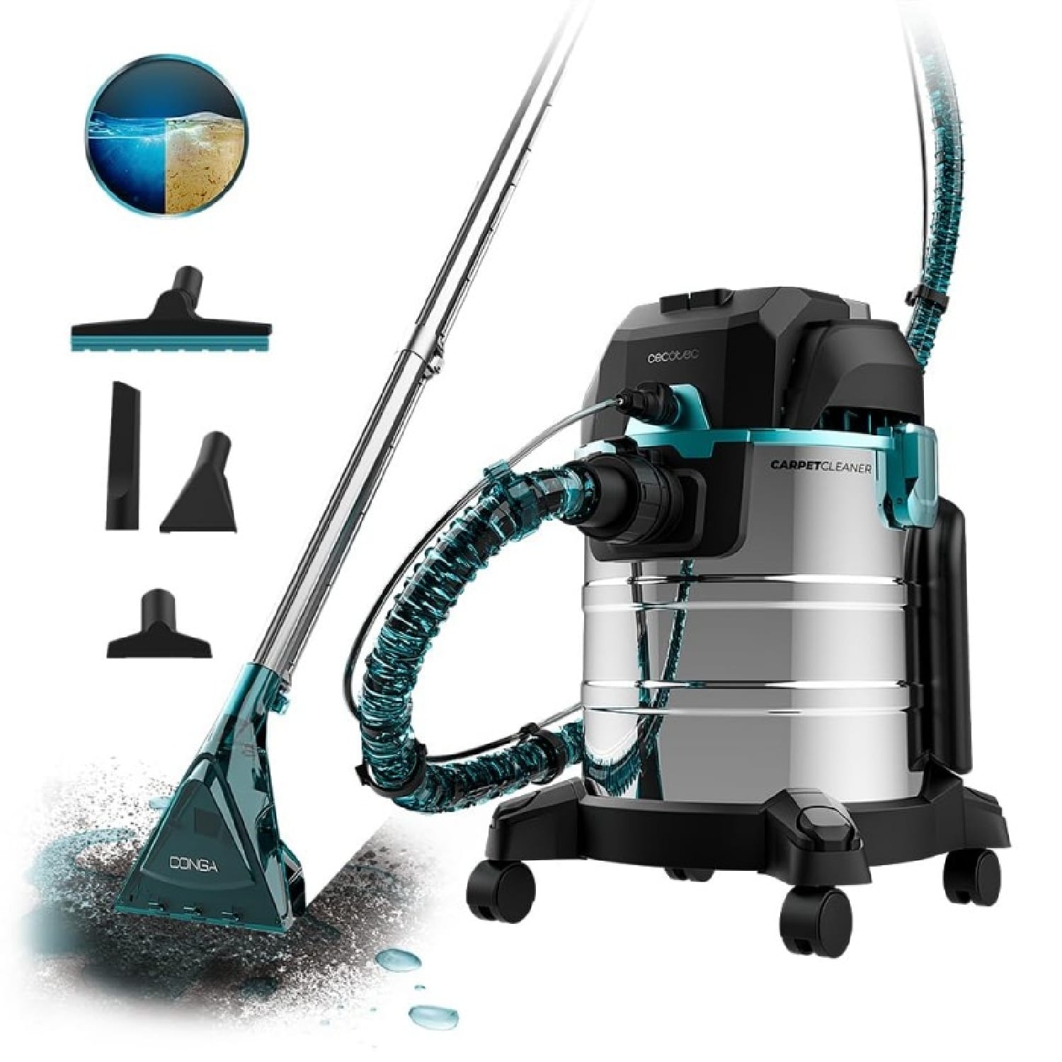 08598_1.jpg Aspiratori a umido e a secco Cecotec Aspiratore di liquidi e solidi Conga Wet&Dry 20000 CarpetPro - immagine 1