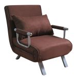 Divano Letto Sofà Bed Marrone divani 65x69x82h Divanetti Divano Letto 1 Piazza Italfrom - immagine 2