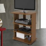 Carrello porta TV Elide 60x45x81H noce antico