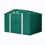 Box Casetta Giardino Casette Rimessa Ripostiglio Garage Auto per Lamiera Zincata 238x301x214h