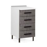 Cassettiera 4 cassetti 40x50x85H cemento