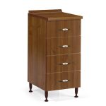 Cassettiera 4 cassetti 40x50x85H noce antico