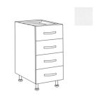 Cassettiera cucina 40x60x82h bianco frassinato
