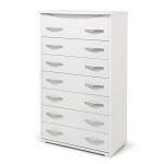 Cassettiera Settimino Maxi 127x76x41 bianco frassinato