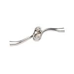 Maniglia cromata per mobile con gioiello Parilti y1345