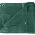 TELONE DI COPERTURA IMPERMEABILE PESANTE VERDE IN POLIETILENE ITALFROM C/OCCHIOLI MT 5x6