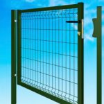 Cancello Medium Pedonale - Con Rete 50x200x5 mm - Telaio 35/40 mm - Dimensione: cm100x100 - Peso 22 Kg - Colore:Verde