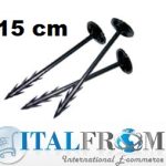 Conf. 10pz - Chiodo In Plastica 15cm Per Fissaggio Telo Pacciamatura A Terreno