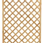 Pannello Grigliato Diagonale In Legno Di Pino Impregnato Per Giardino - cm120x180h