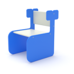 Wally Sedia Balena In Polietilene Per Bambini