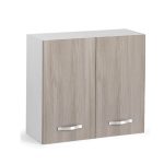 Pensile cucina 80x32x72H cm. 2 ante olmo