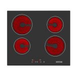 Samet Piano cottura Antek vetroceramica elettrico nero 4 zone