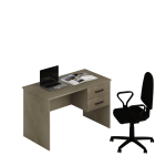Scrivania Tiffany due cassetti 119x64x75h argilla