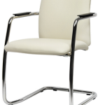 Sedia Visitatore Magix Alta in Ecopelle Colore Bordeaux