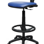 Sgabello Cassa in Tessuto Colore Blu