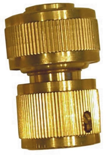 Rubinetto Da Esterno In Ottone Con Raccordo Rapido Per Tubo 1/2" - Antigelo, Ideale Per Giardino
