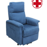 Poltrona Alzapersona ad 1 Motore Monia in Microfibra Colore Bordeaux