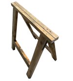 Cavalletto Pieghevole Da Lavoro In Legno Di Pino Impregnato H 90 cm- Italfrom - immagine 2