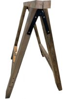 Cavalletto Pieghevole Da Lavoro In Legno Di Pino Impregnato H 90 cm- Italfrom - immagine 3