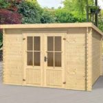 Casetta Da Giardino In Legno D' Abete Nordico(28mm) - cm 248x193cm - Senza Pavimento - Italfrom309