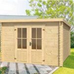 Casetta Da Giardino In Legno D' Abete Nordico(28mm) - cm 310x310cm - Senza Pavimento - Italfrom310