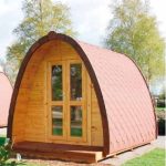 Casetta Camping Pod In Legno D' Abete Nordico(44mm) - cm 300x600cm - Pavimento Incluso - Italfrom321