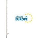 Picchetto Di Messa A Terra Mobile In Plastica Basic Bianco Italfrom H 105 cm Per Recinzioni Elettriche Confezione 10 Pz.