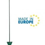 Picchetto Di Messa A Terra Mobile In Acciaio Armonico Verde Con Pigtail Italfrom H 105 cm Per Recinzioni Elettriche Confezione 25 Pz.