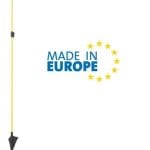 Picchetto Di Messa A Terra Mobile In Fibra Di Vetro Giallo Italfrom H 110 cm Per Recinzioni Elettriche Confezione 10 Pz.