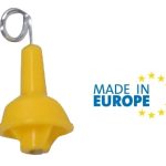 Isolatore Di Ricambio Giallo Con Pigtail Italfrom Per Recinzioni Elettriche Confezione 50 Pz.