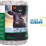 Filo Conduttore Bianco Polywire Basic Italfrom Lunghezza 200 Metri Per Recinzioni Elettriche