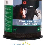 Fettuccia Conduttrice Basic Bianca 40 mm Italfrom Lunghezza 200 M Per Recinzioni Elettriche