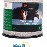 Fettuccia Conduttrice Basic Bianca 12,5 mm Italfrom Lunghezza 200 M Per Recinzioni Elettriche