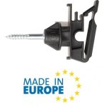 Isolatore Multiplo Avvitabile Per Filo,Corda E Fettuccia Italfrom Confezione 25 Pezzi Per Recinzioni Elettriche