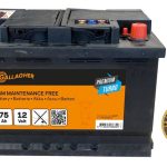 Batteria Gallagher Premium Turbo Agm 12 V/75 Ah Per Elettrificatori E Recinti Elettrici