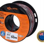 Cavo A Doppio Isolamento Gallagher 2,5 mm Xl Rosso L.50 M Per Collegamento Di 2 Elettrificatori O Tratti Lunghi