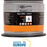 Nastro Powerline 20 mm Bianco L.200 M Gallagher Per Recinzioni Elettriche