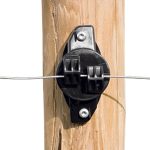 Isolatore A "W" Piccolo Nero Per Legno Confezione 175 Pz. Gallagher Per Recinzioni Elettriche