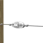 Isolatore Di Testa Alta Tensione Bianco Gallagher Confezione 100 Pz. Per Recinzioni Elettriche