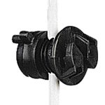 Isolatore Nero Per Picchetto Tondo 4/10 mm Gallagher Confezione 250 Pz. Per Recinzioni Elettriche