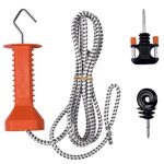 Set Per Cancello Con Corda Elastico Terra 3/6 M Gallagher Per Recinzioni Elettriche