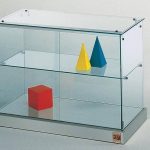 Vetrina da Banco 71x35x50 cm Cristalli Temperati Ante Scorrevoli Made in Italy of190B