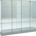 Vetrina Media L142xP46xH140 cm Cristalli Temperati Ante Battenti Made in Italy