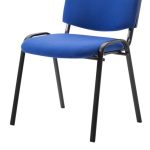 Poltrona - Sedia d' Attesa in Tessuto Colore Blu