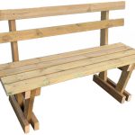 Panca Italfrom 3 Posti In Legno Di Pino Impregnato 150x40x100h cm