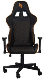 Sedia Ufficio/Gaming NOUA KUI K7 Nero/Arancio con Braccioli 2D e Schienale Inclinabile - immagine 3