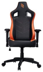 Sedia Ufficio/Gaming NOUA LOU L7 in Pelle Black/Orange con Braccioli 4D e Schienale Inclinabile - immagine 3