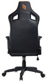 Sedia Ufficio/Gaming NOUA LOU L7 in Pelle Black/Orange con Braccioli 4D e Schienale Inclinabile - immagine 4