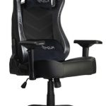 Sedia Ufficio/Gaming NOUA LOU L7 in Pelle Black/Silver con Braccioli 4D e Schienale Inclinabile